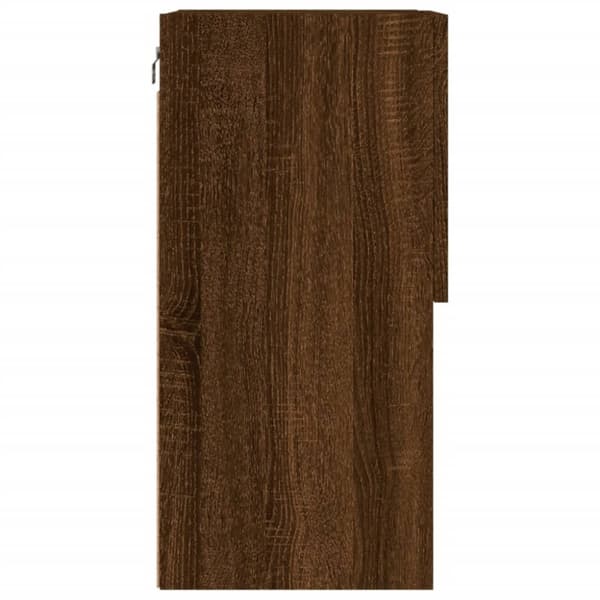 vidaXL tv-borde med LED-lys 2 stk. 40,5x30x60 cm brun egetræsfarve