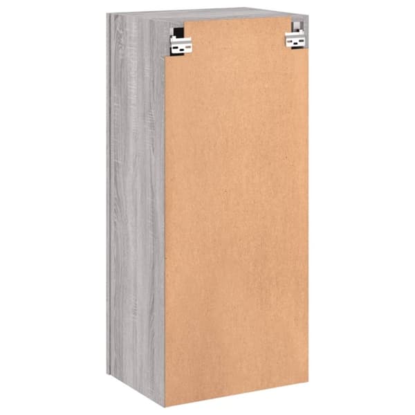 vidaXL væghængt tv-bord 40,5x30x90 cm konstrueret træ grå sonoma-eg