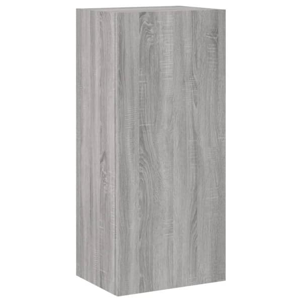 vidaXL væghængt tv-bord 40,5x30x90 cm konstrueret træ grå sonoma-eg
