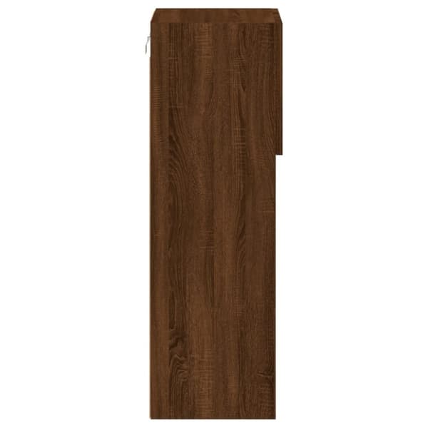 vidaXL TV-kaapit LED-valoilla 2 kpl ruskea tammi 30,5x30x90 cm