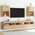 Miniatyrbild 3 av 11: vidaXL Tv-bänk med LED-belysning 2 st sonoma-ek 40,5x30x60 cm