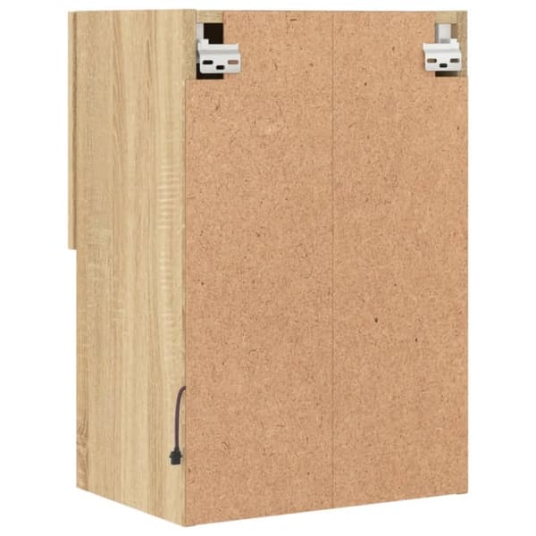 vidaXL Tv-bänk med LED-belysning 2 st sonoma-ek 40,5x30x60 cm