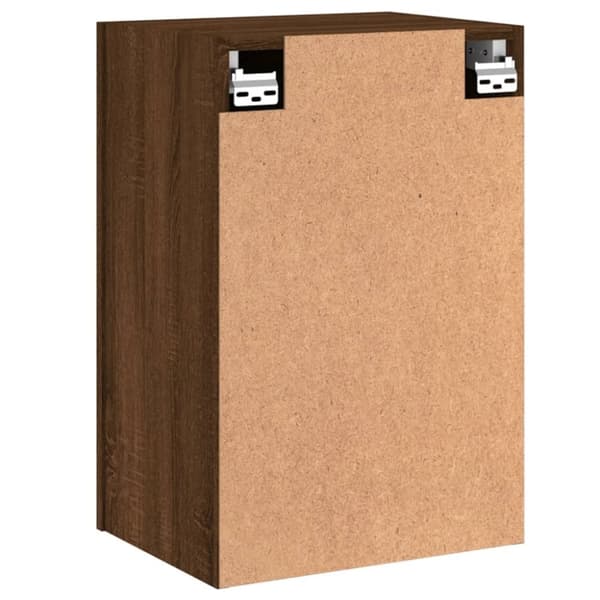 vidaXL Vegghengt TV-benk brun eik 40,5x30x60 cm konstruert tre