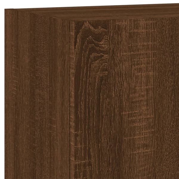 vidaXL Vegghengt TV-benk brun eik 40,5x30x60 cm konstruert tre