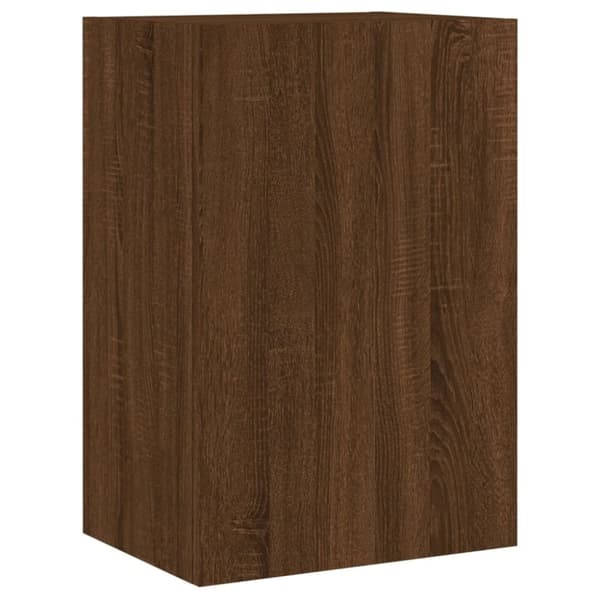 vidaXL Vegghengt TV-benk brun eik 40,5x30x60 cm konstruert tre