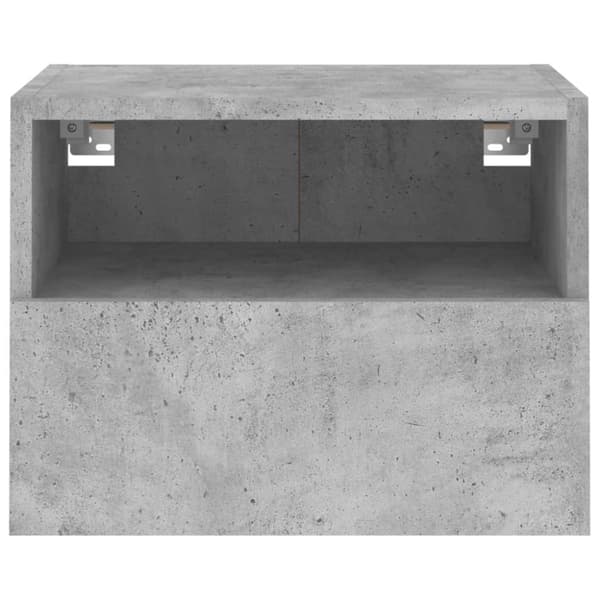 vidaXL Vegghengt TV-benk betonggrå 40x30x30 cm konstruert tre