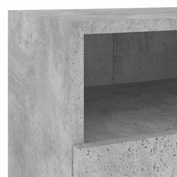 vidaXL Vegghengt TV-benk betonggrå 40x30x30 cm konstruert tre