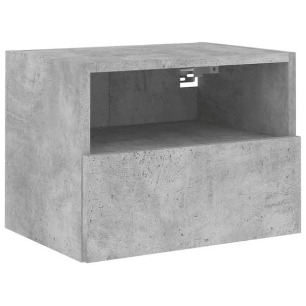 vidaXL Väggmonterad tv-skåp 2 st betonggrå 40x30x30 cm konstruerat trä