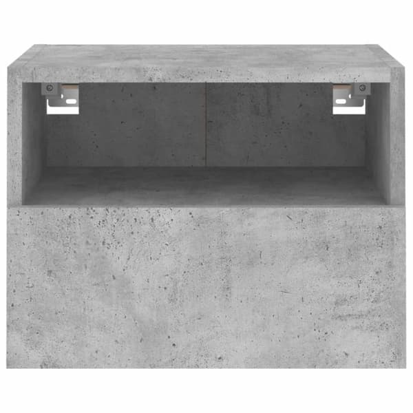 vidaXL Väggmonterad tv-skåp 2 st betonggrå 40x30x30 cm konstruerat trä