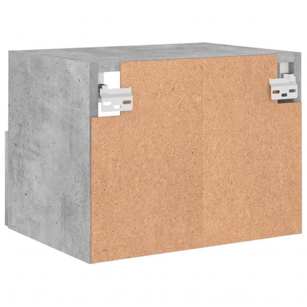 vidaXL Väggmonterad tv-skåp 2 st betonggrå 40x30x30 cm konstruerat trä