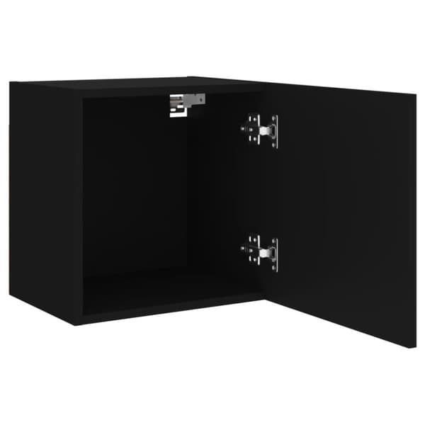 vidaXL Väggmonterad tv-skåp 2 st svart 40,5x30x40 cm konstruerat trä