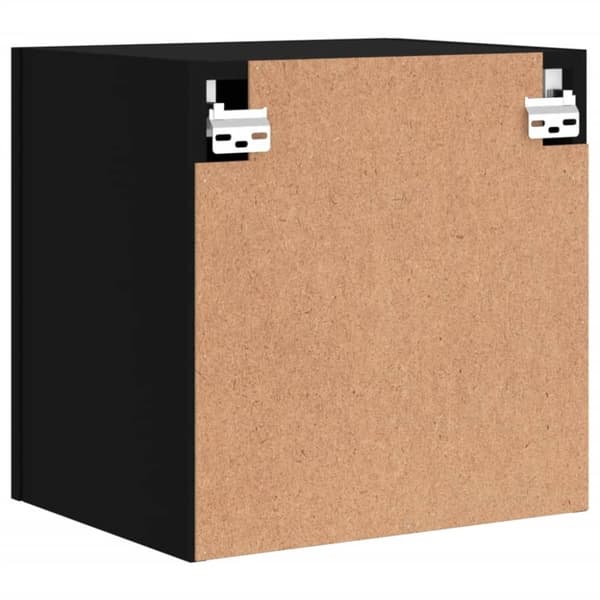 vidaXL Väggmonterad tv-skåp 2 st svart 40,5x30x40 cm konstruerat trä
