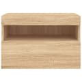 Miniatyrbilde 9 av 11: vidaXL Vegghengt TV-benk med LED sonoma eik 60x30x40 cm