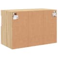 Miniatyrbilde 11 av 11: vidaXL Vegghengt TV-benk med LED sonoma eik 60x30x40 cm