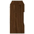 Miniatyrbilde 9 av 11: vidaXL Vegghengt TV-benk med LED-lys brun eik 98,5x30x60,5 cm
