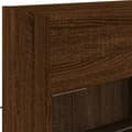 Miniatyrbilde 11 av 11: vidaXL Vegghengt TV-benk med LED-lys brun eik 98,5x30x60,5 cm
