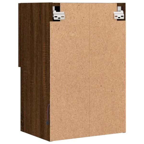 vidaXL TV-benker med LED-lys 2 stk brun eik 40,5x30x60 cm