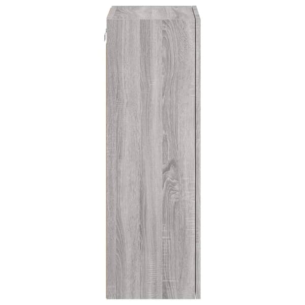 vidaXL Vegghengt TV-benk grå sonoma 40,5x30x90 cm konstruert tre