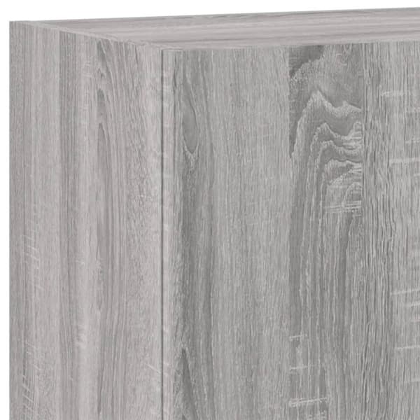 vidaXL Vegghengt TV-benk grå sonoma 40,5x30x90 cm konstruert tre
