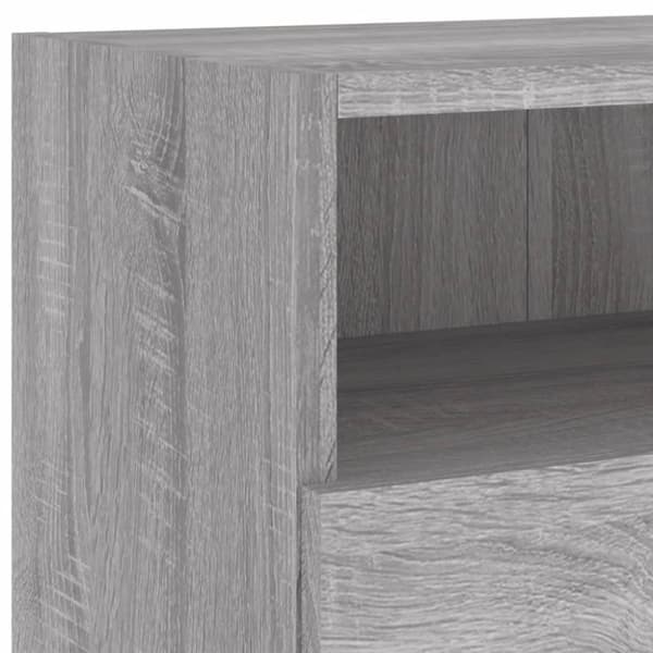 vidaXL Vegghengte TV-benker 2stk grå sonoma 100x30x30cm konstruert tre