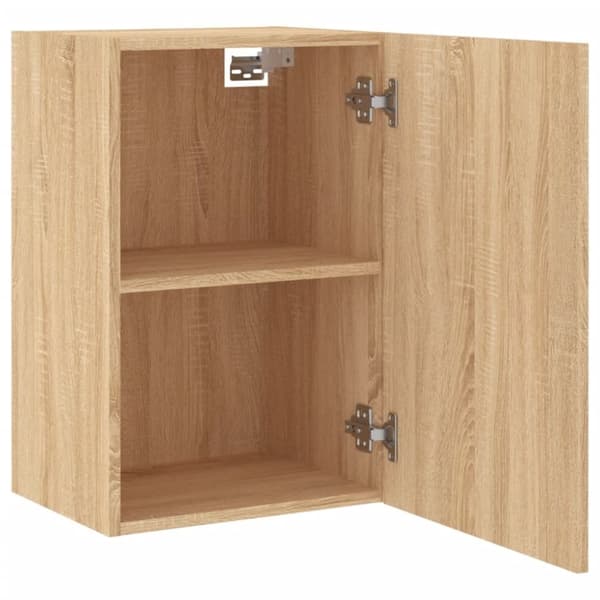 vidaXL Väggmonterad tv-bänk sonoma-ek 40,5x30x60 cm konstruerat trä