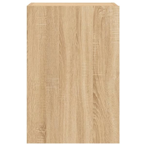 vidaXL Väggmonterad tv-bänk sonoma-ek 40,5x30x60 cm konstruerat trä