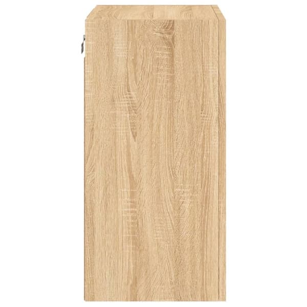 vidaXL Väggmonterad tv-bänk sonoma-ek 40,5x30x60 cm konstruerat trä