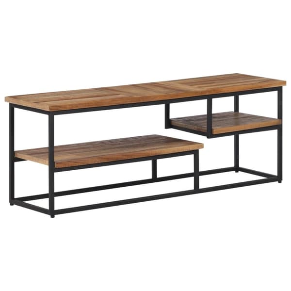 vidaXL TV-taso 110x30x39 cm kierrätetty täystiikki