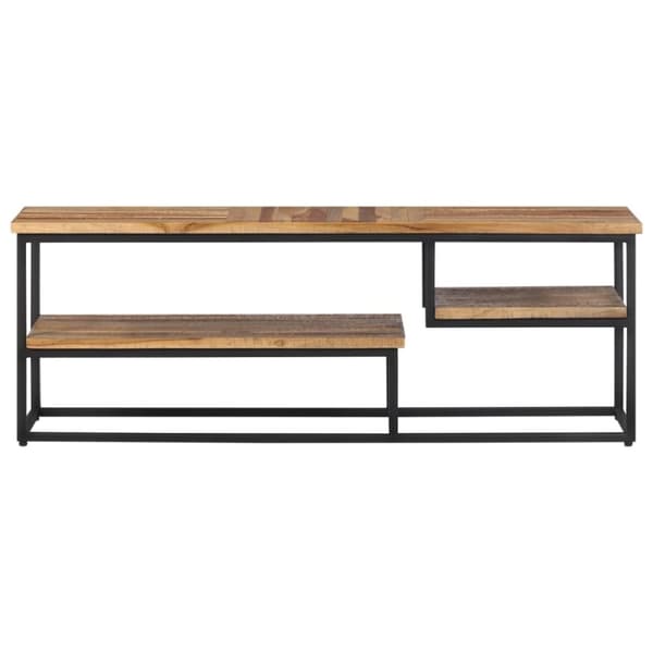 vidaXL TV-taso 110x30x39 cm kierrätetty täystiikki