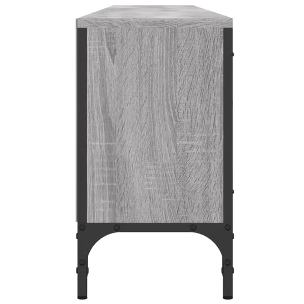 vidaXL TV-taso laatikolla harmaa Sonoma 200x25x44 cm tekninen puu