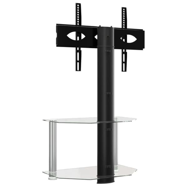 vidaXL TV-taso kulmaan 2 tasoa 32-70" tv:lle musta ja hopea