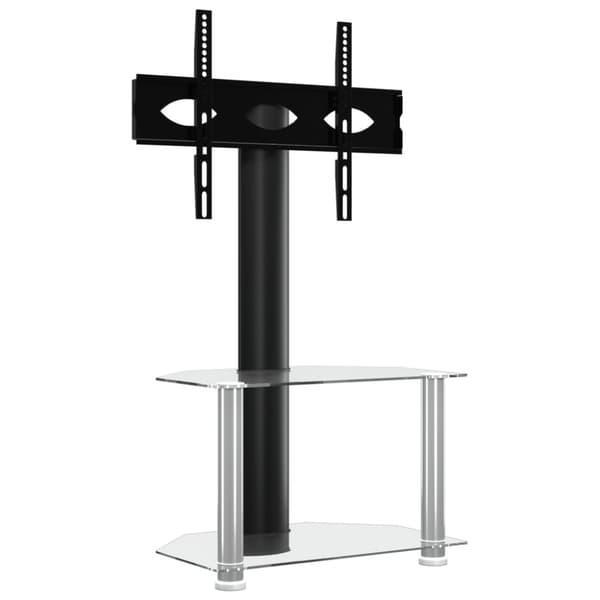 vidaXL TV-taso kulmaan 2 tasoa 32-70" tv:lle musta ja hopea
