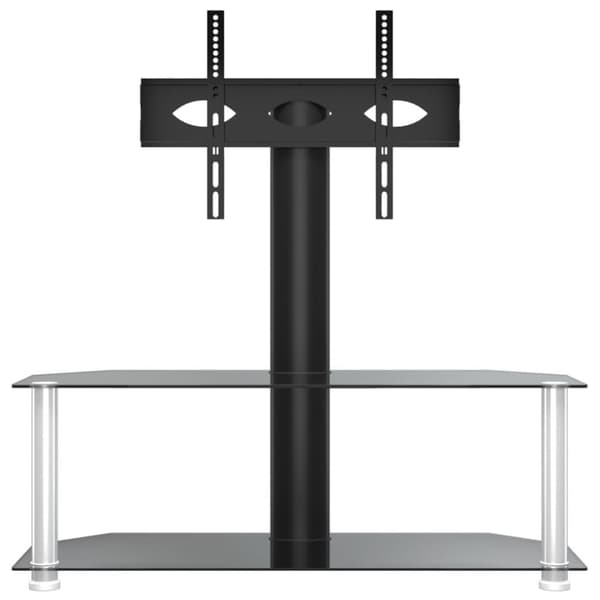 vidaXL TV-taso kulmaan 2 tasoa 32-70" tv:lle musta ja hopea