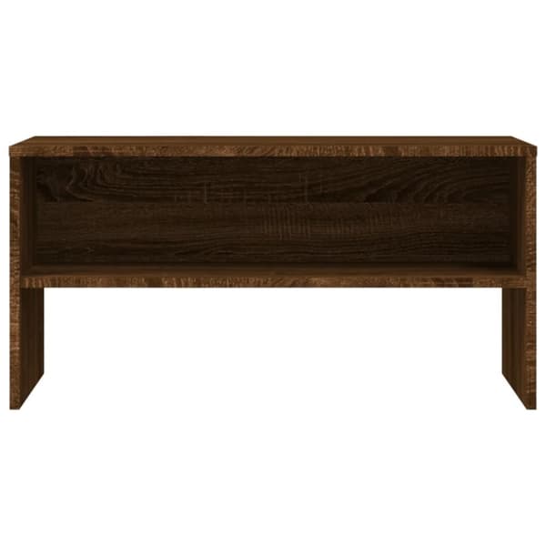 vidaXL Tv-bänk brun ek 80x40x40 cm konstruerat trä
