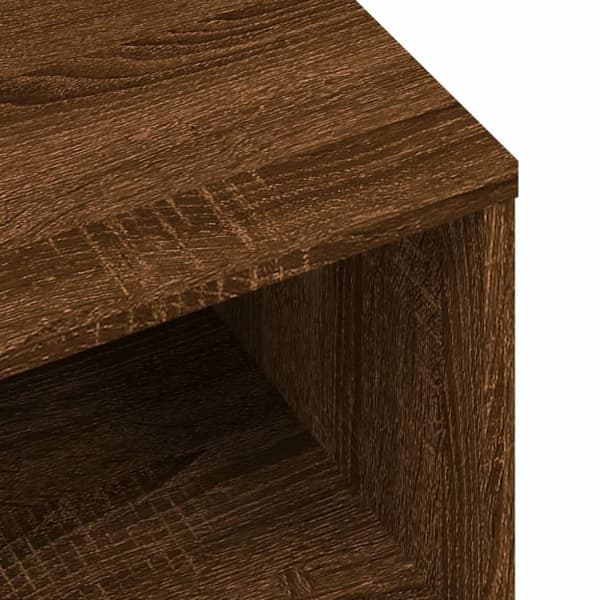 vidaXL Tv-bänk brun ek 80x40x40 cm konstruerat trä
