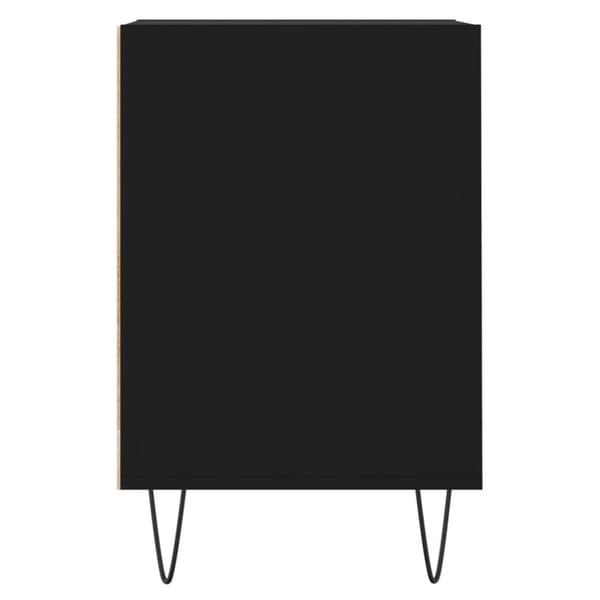 TV-skåp svart 100x35x55 cm konstruerat trä