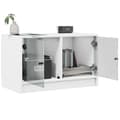 Miniatyrbilde 4 av 11: vidaXL TV-benk med dør hvit 68x37x42 cm