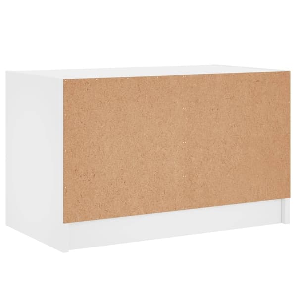 vidaXL TV-benk med dør hvit 68x37x42 cm