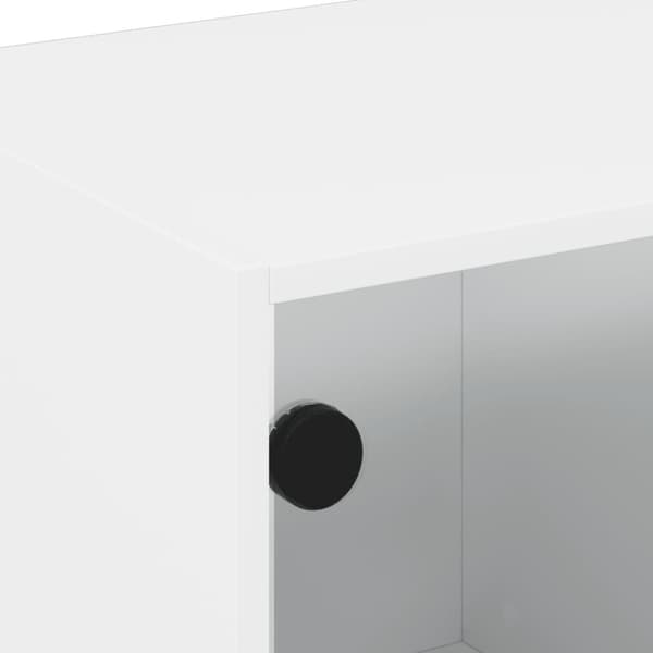 vidaXL TV-benk med dør hvit 68x37x42 cm