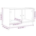Miniatyrbilde 10 av 11: vidaXL TV-benk med dør hvit 68x37x42 cm