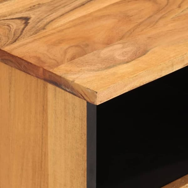 vidaXL tv-bord 100x33x46 cm massivt akacietræ