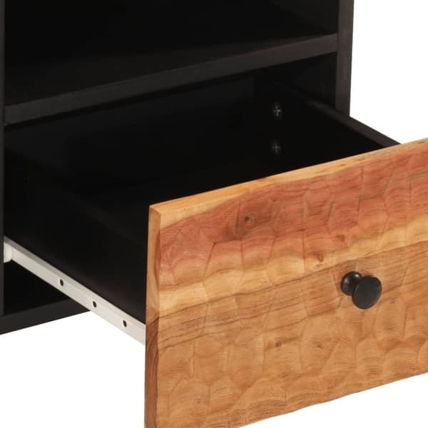vidaXL tv-bord 100x33x46 cm massivt akacietræ