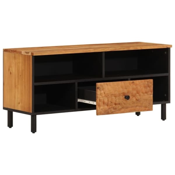 vidaXL TV-benk 100x33x46 cm heltre akasie
