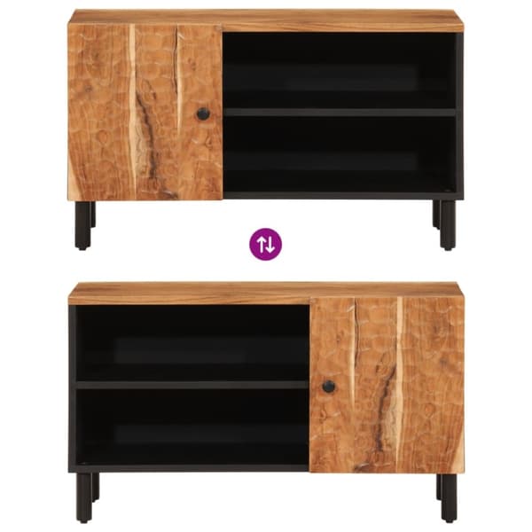vidaXL TV-benk 80x33x46 cm heltre akasie