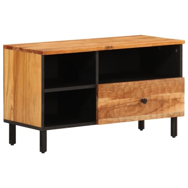 vidaXL tv-bord 80x33x46 cm massivt akacietræ