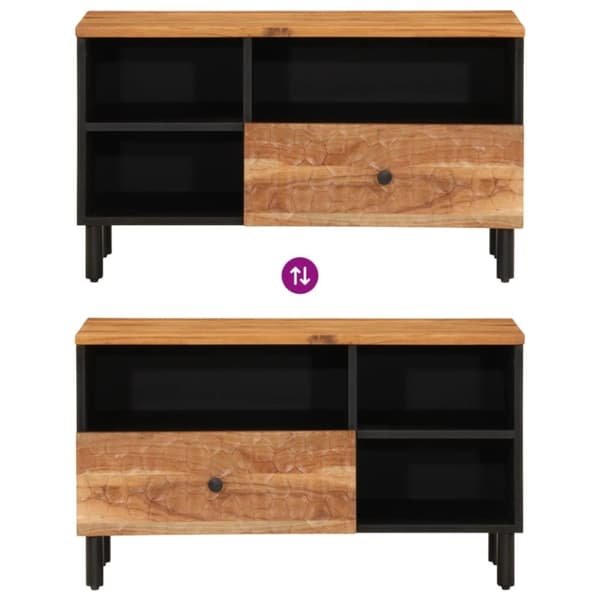 vidaXL TV-benk 80x33x46 cm heltre akasie