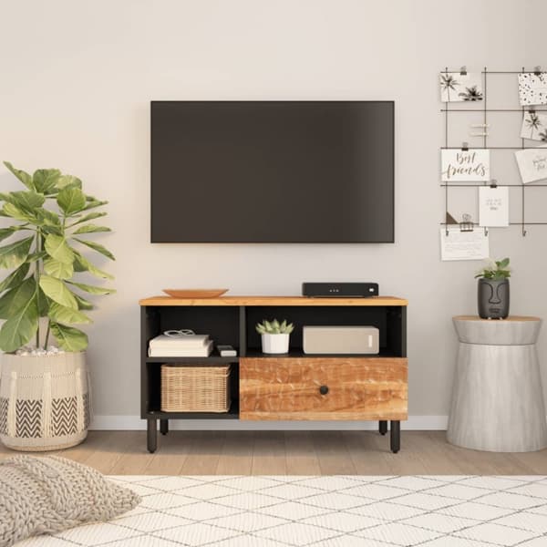 vidaXL TV-benk 80x33x46 cm heltre akasie