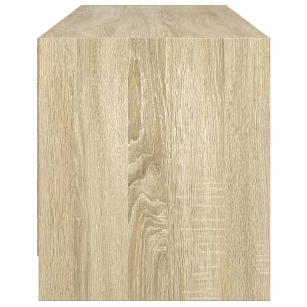 vidaXL TV-benk med dør sonoma eik 102x37x42 cm