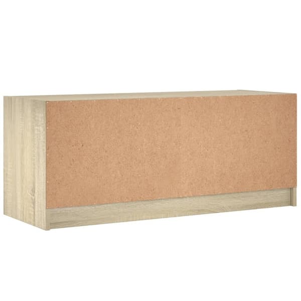 vidaXL TV-benk med dør sonoma eik 102x37x42 cm