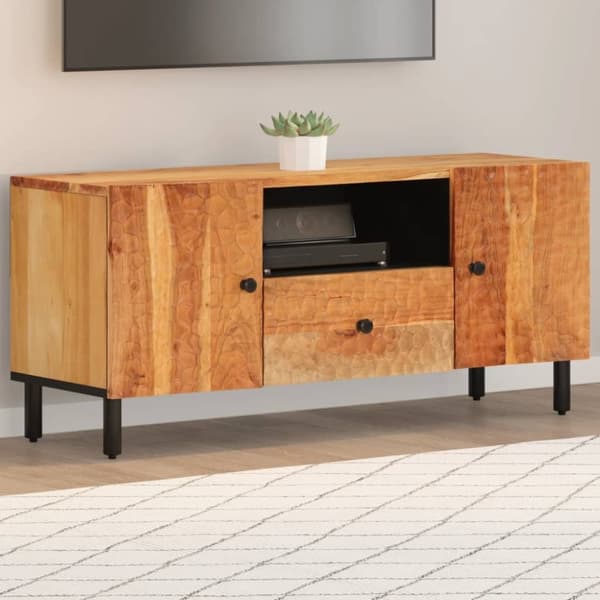 vidaXL TV-taso 105x33x46 cm täysi akaasiapuu